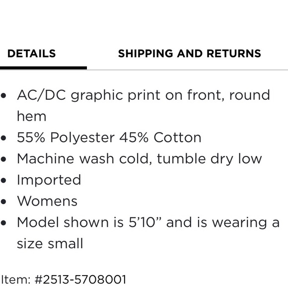 Lucky brand AC/DC t-shirt NWT - Picture 4 of 6